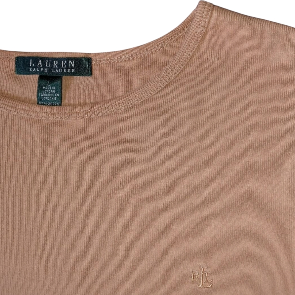 Ralph Lauren Women's Tan Long Sleeve Top - Picture 5 of 9